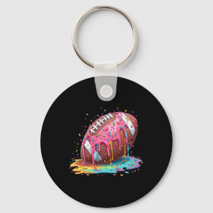 Football Drip For Lineman Wr Qb Rb Ice Cream Sprin Key Ring