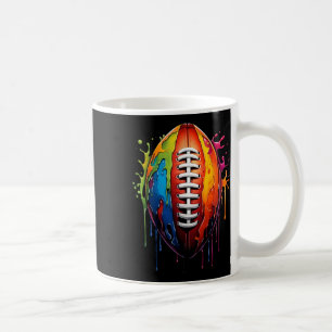 Football Drip Graphic Sports Ball Player Boy Fan S Coffee Mug