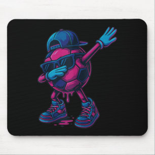 Football Drip Ice Cream For Boys Funny Dabbing Soc Mouse Pad