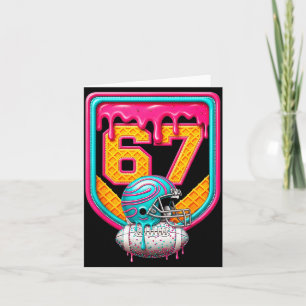 Football Drip Number 67 Football Player Card
