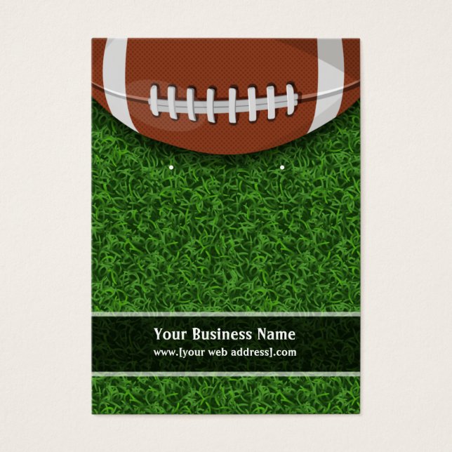 Football Earring Display Card (Front)