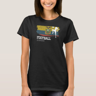 Football Ecuador Flag Womens Football Team Soccer T-Shirt