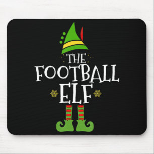 Football Elf Family Matching Group Christmas Party Mouse Pad