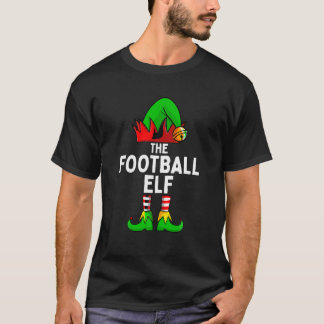 Football Elf Matching Family Christmas T-Shirt