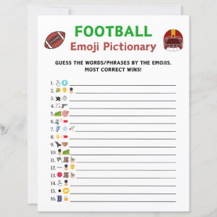 Football Emoji Pictionary Game