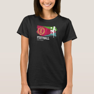 Football Eritrea Flag Womens Football Team Soccer T-Shirt