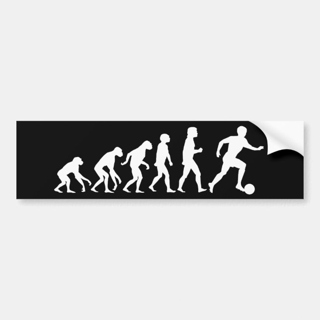Football Evolution Bumper Sticker (Front)