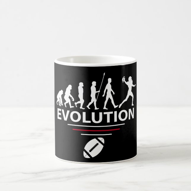 Football evolution coffee mug (Center)