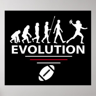 Football evolution poster