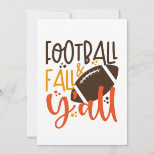 Football Fall & Y'all Card