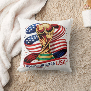 Football Fan 2026   Soccer Theme Decorative Throw  Cushion