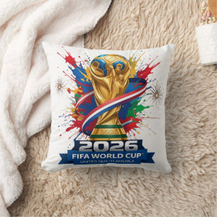 Football Fan 2026   Soccer Theme Decorative Throw  Cushion