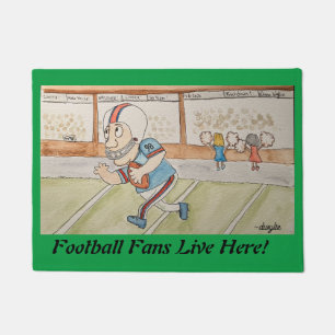 Football Fan - Add your Family Name to this Doormat