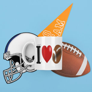 Football Fan half text Coffee Mug