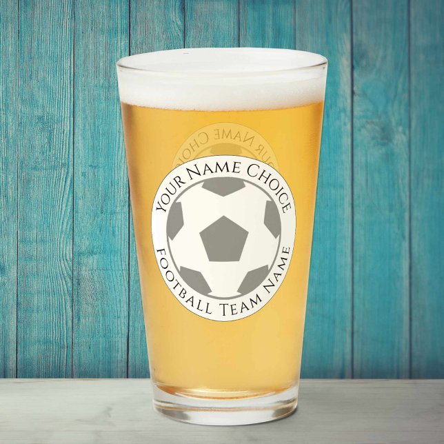 Football Fan Name & Football Club Glass (Creator Uploaded)