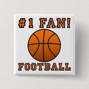 Football Fan Not Funny Button Badge Pin