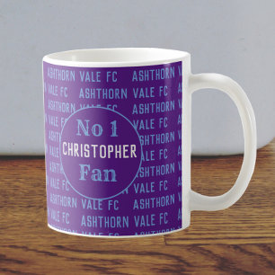 Football Fan or Football Supporter Claret & Blue Coffee Mug