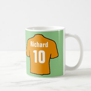 Football Fan Shirt to Personalise. Coffee Mug