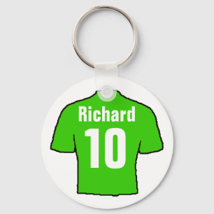 Football Fan Shirt to Personalise. Key Ring