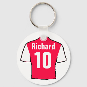 Football Fan Shirt to Personalise. Key Ring