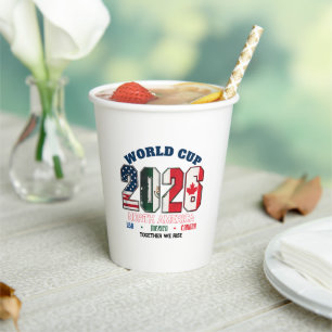 Football Fan T-Shirt for soccer mania Paper Cups