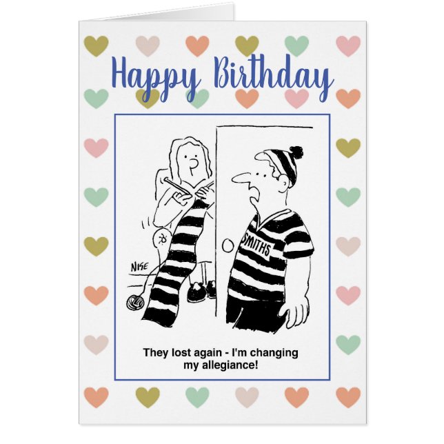 Football Fan Wants to Change Teams (Front)