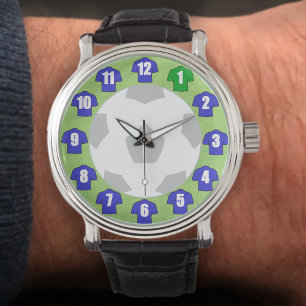 Football fan Watch Football Watch with Blue Shirts