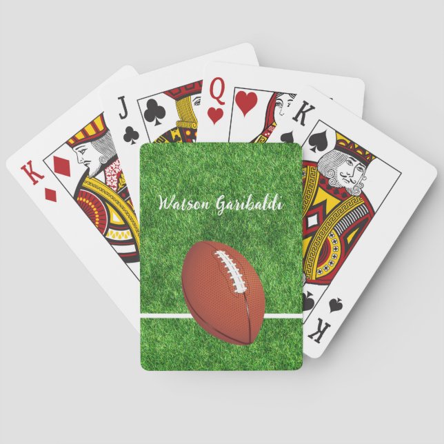 Football Fan's distinctive Deck of  Playing Cards (Back)