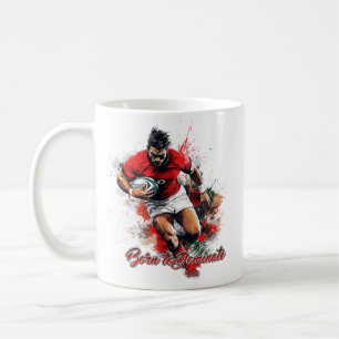 Football Fans Graphic and Text Coffee Mug