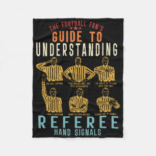 Football Fan's Guide To Understanding Referee Hand Fleece Blanket