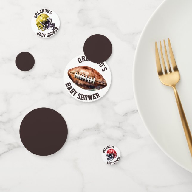 Football Fever Confetti Baby Shower Sprinkle (Group)