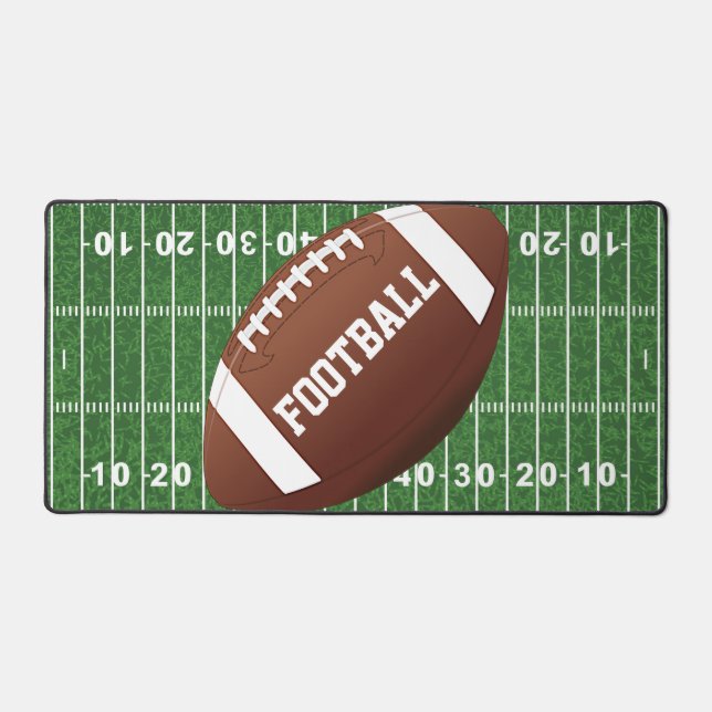 Football Field and Ball Design Desk Mat (Front)