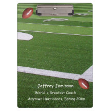 Football Field Clipboard, Greatest Coach