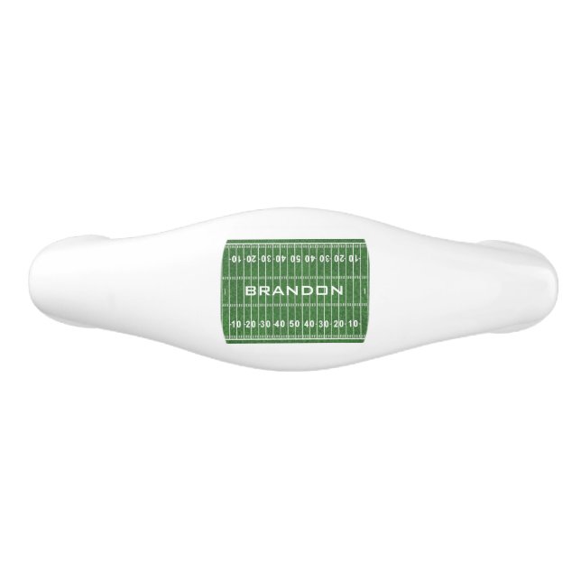 Football Field Design Ceramic Pull (Front)