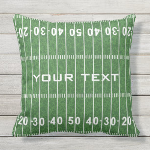 Football Field Design OUTDOOR pillow