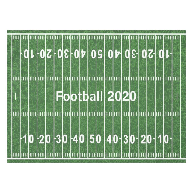 Football Field Design Tablecloth (Front (Horizontal))