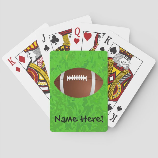 Football Field Junior Varsity Playing Cards (Back)