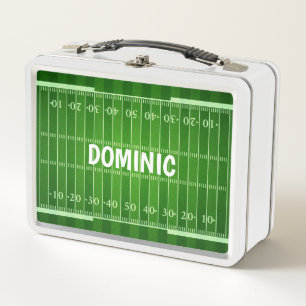 Football Field Metal Lunch Box