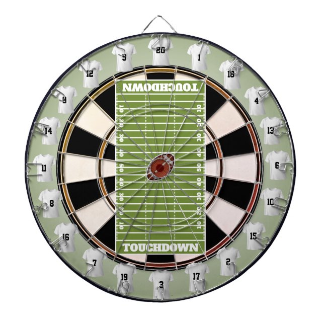 Football Field Multi-Target Jersey Style Dartboard (Front)