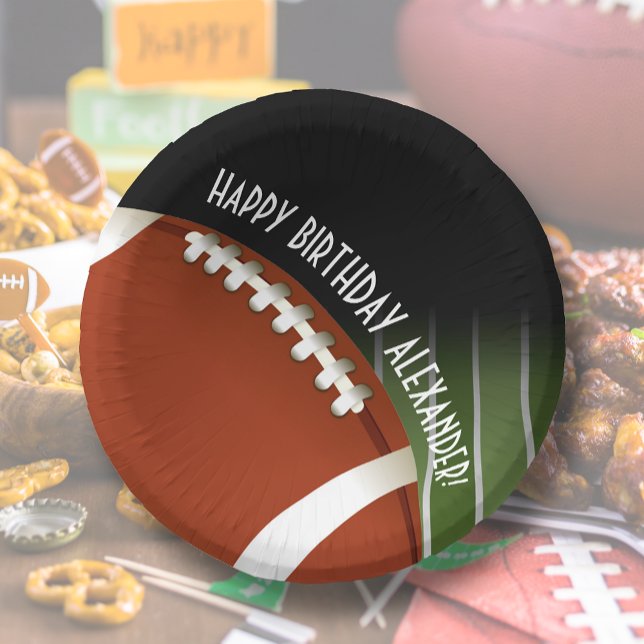 Football Field Personalised Paper Plate (Creator Uploaded)