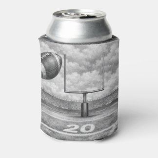 Football Field Sketch Can Cooler