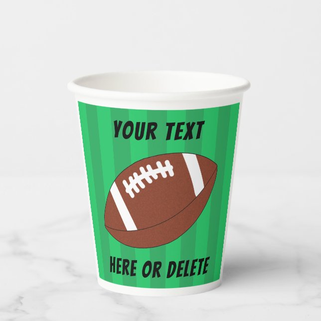 Football Field Sports Custom  Paper Cups (Front)