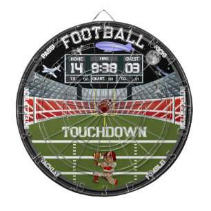 Football Field Starry Nights Stadium House Dartboard