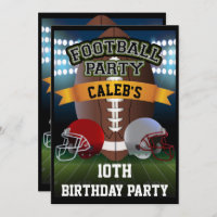 Football Field & Team Helmets Birthday Party
