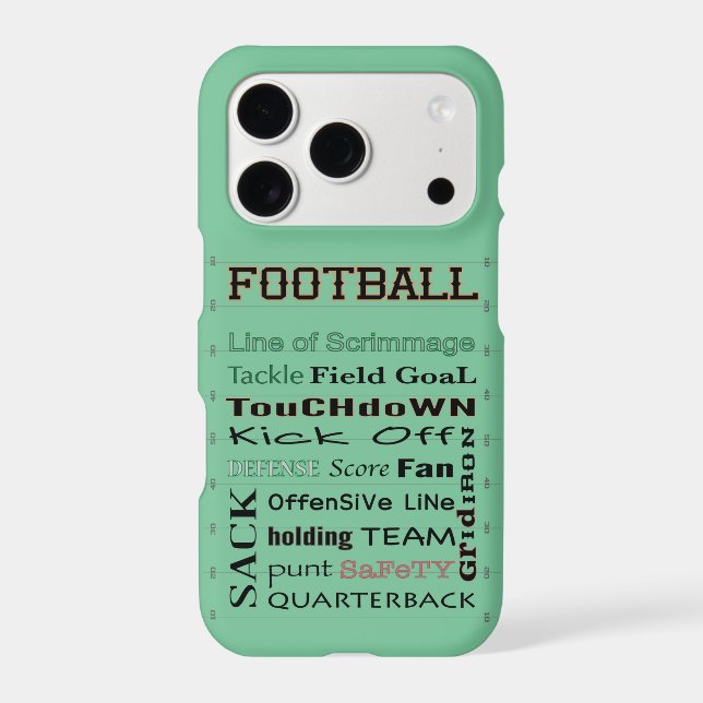 FOOTBALL Field typography (Back)