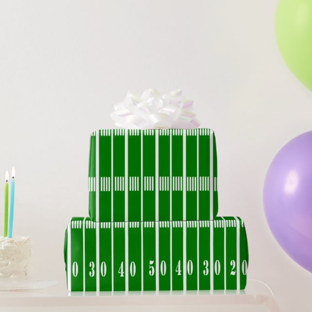 Football Field Wrapping Paper (Party Gifts)