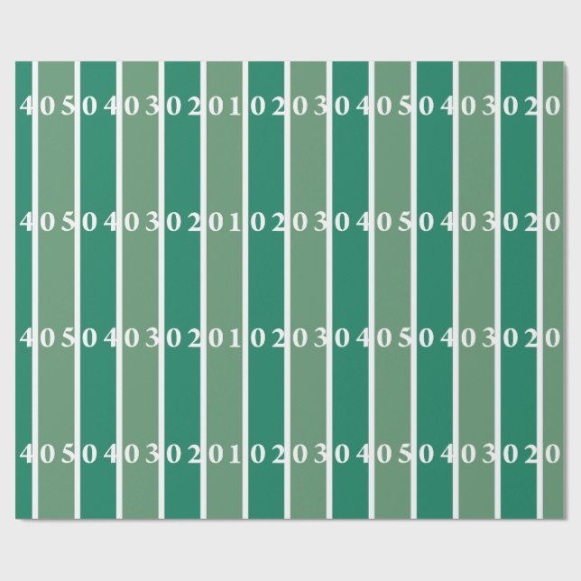 Football Field Wrapping Paper (Flat)