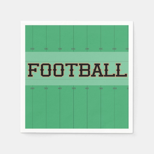 FOOTBALL Field Yardline Marker Napkin (Front)