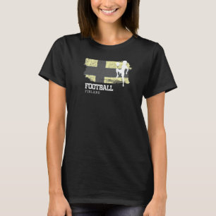 Football Finland Flag Womens Football Team Soccer T-Shirt
