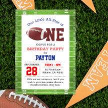 Football First Birthday